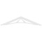 Ekena Millwork Pitch Stanford Architectural Grade PVC Gable Pediment, 60"W x 12 1/2"H x 1"P (5/12) GPP060X013X100STA - alternate 3